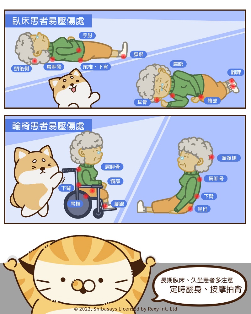 患者易壓傷處